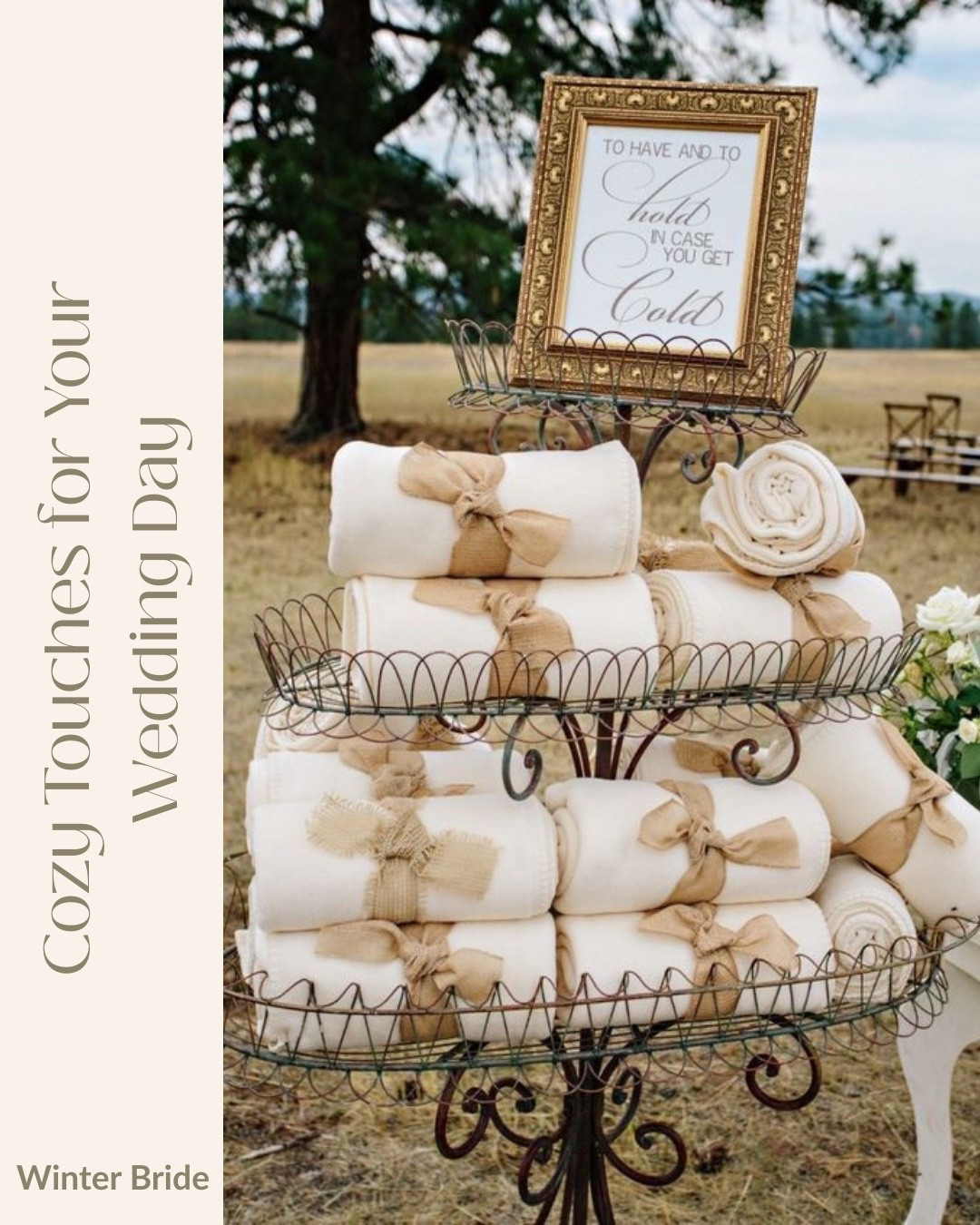 “Cozy details for your big day 🤍✨ Wedding blankets perfect for keeping guests warm or personalizing for the newlyweds.”

#WeddingDetails
#WeddingInspo
#CozyWedding
#WeddingBlankets
#WeddingGiftIdeas
#PersonalizedGifts