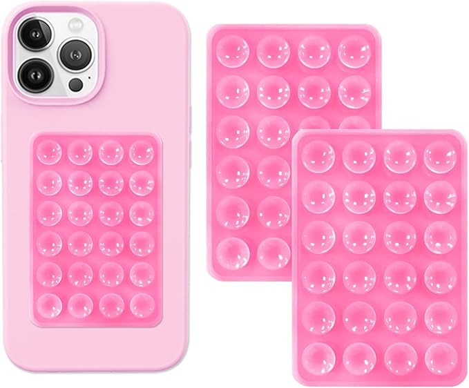 2Pack Silicone Suction Phone Case Mount, Silicone Adhesive Phone Stand Sticky for Cell Phone, Non... | Amazon (US)