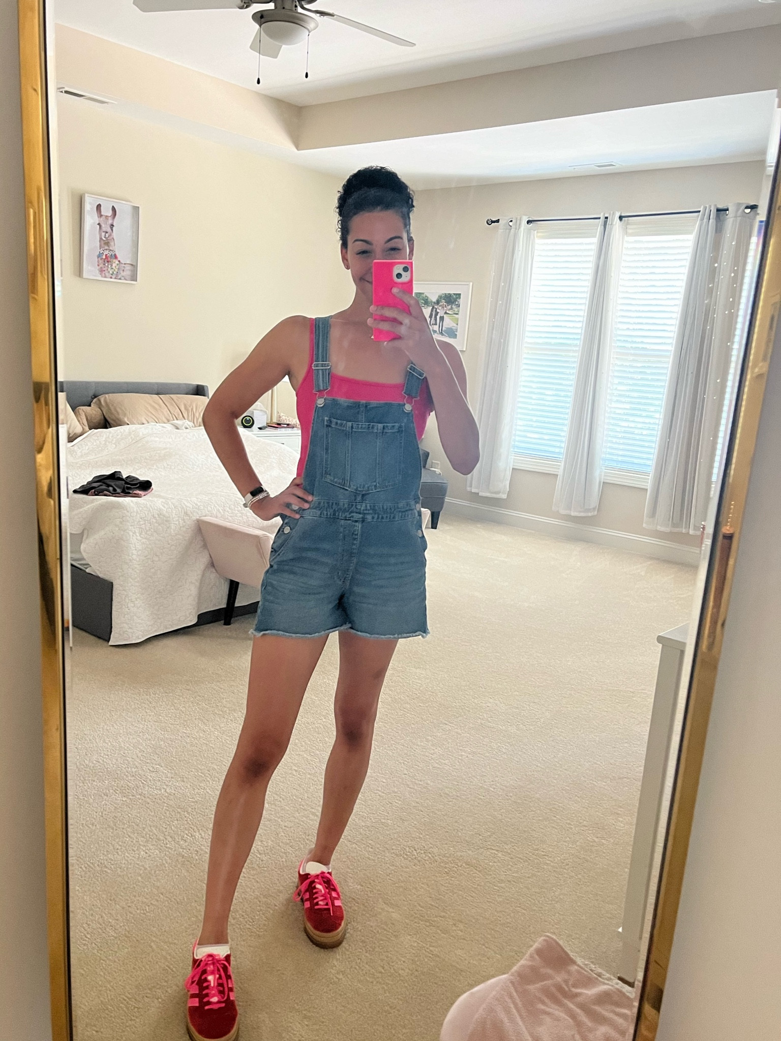 SUMMER 🩷☀️ overalls are only $12 at Walmart and top comes in a multipack! Great for nursing and sweating 🥵 🍼