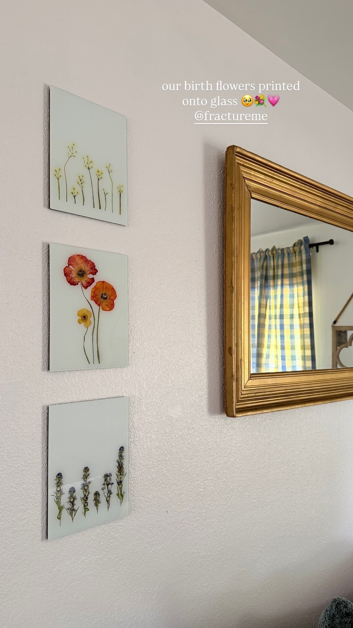 our birth flowers printed onto glass 🥹💐💗 

#LTKBaby #LTKHome #LTKmomlife
