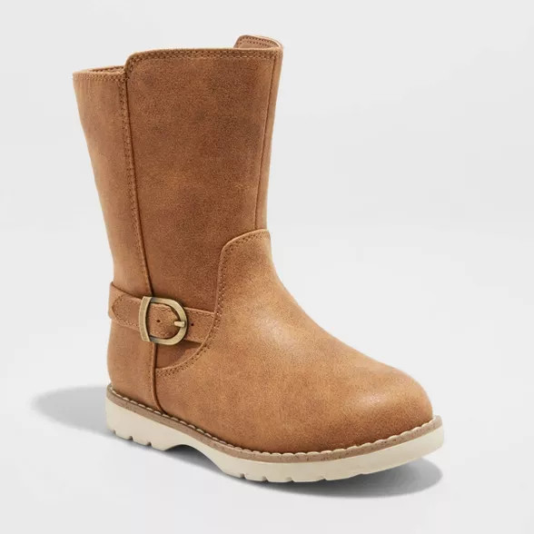 Toddler Girls' Tierney Riding Boots - Cat & Jack™ Brown | Target