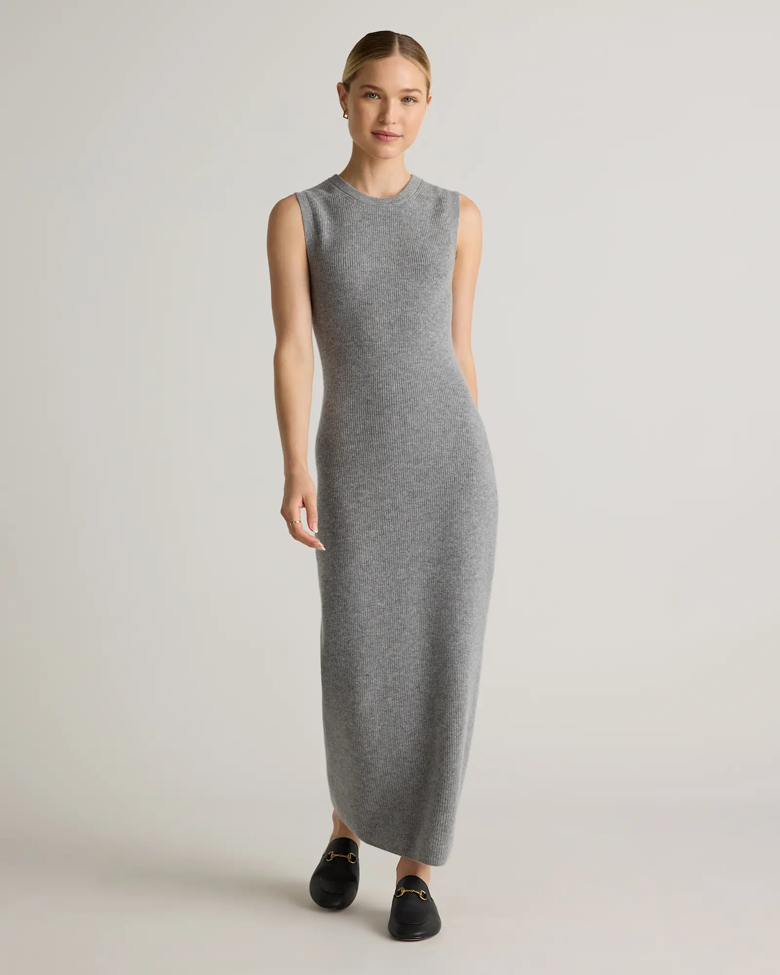 Mongolian Cashmere Sleeveless Midi Sweater Dress | Quince