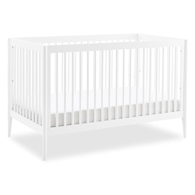 Delta Children Casey 4-in-1 Convertible Crib - Greenguard Gold Certified, Bianca White | Amazon (US)