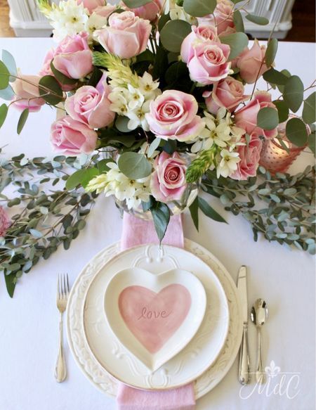 Easy but elegant Valentine’s Day table setting! Make it romantic for two or fun for the family!

Tablescape, vday table, vday ideas 

#LTKGiftGuide #LTKunder50 #LTKhome