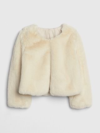 Toddler Faux-Fur Crop Jacket | Gap (US)