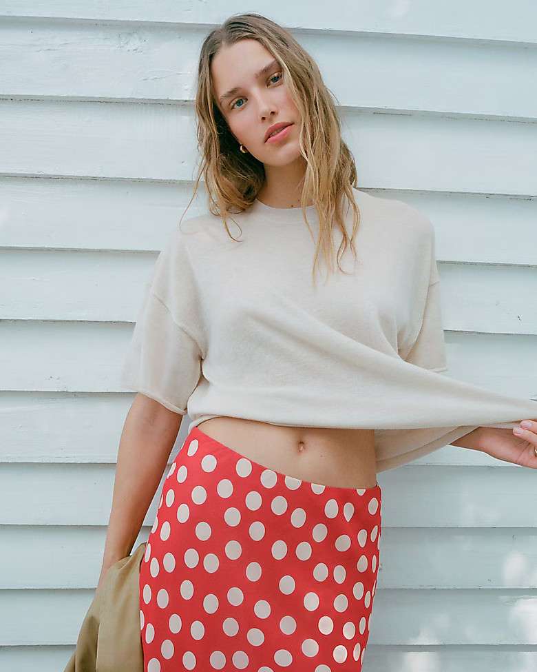 Spring Street featherweight cashmere relaxed T-shirt | J. Crew US