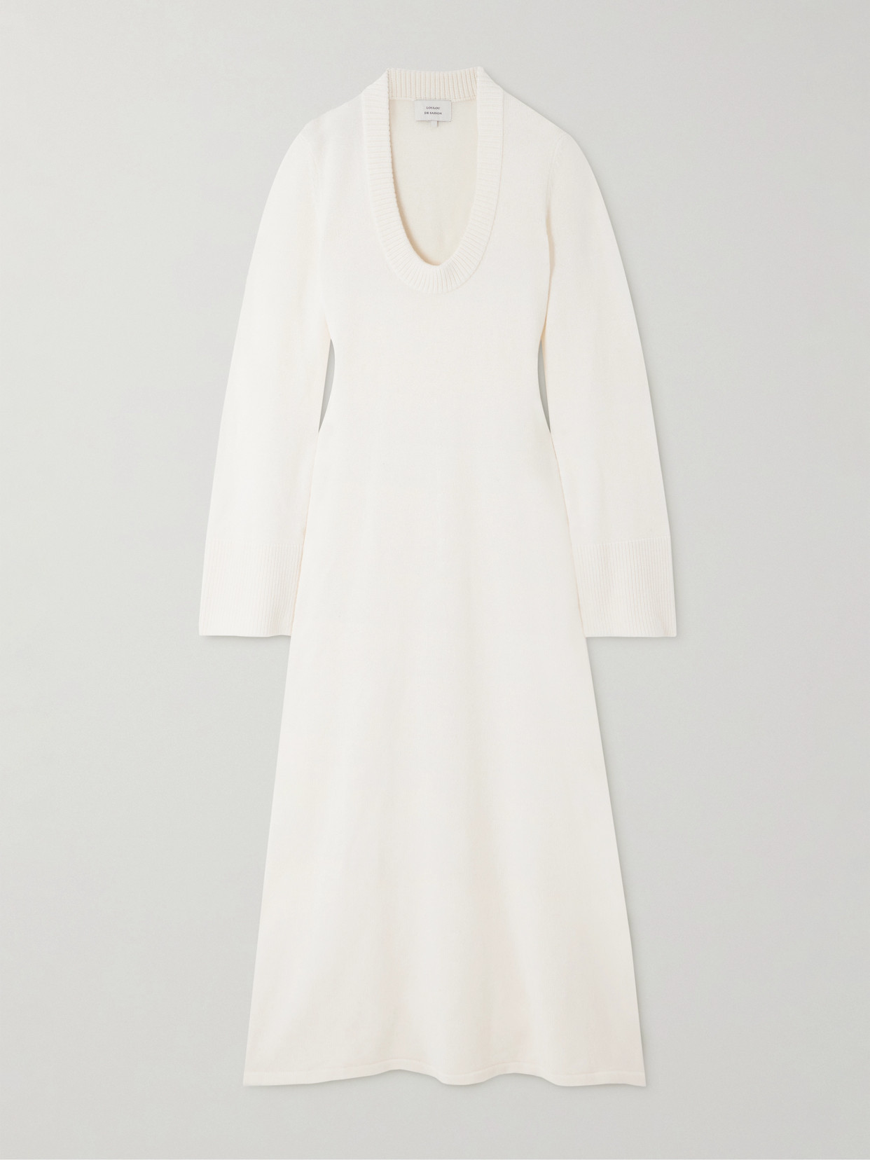 Loulou de Saison - Ari Wool And Cashmere-blend Maxi Dress - Ivory | NET-A-PORTER (US)