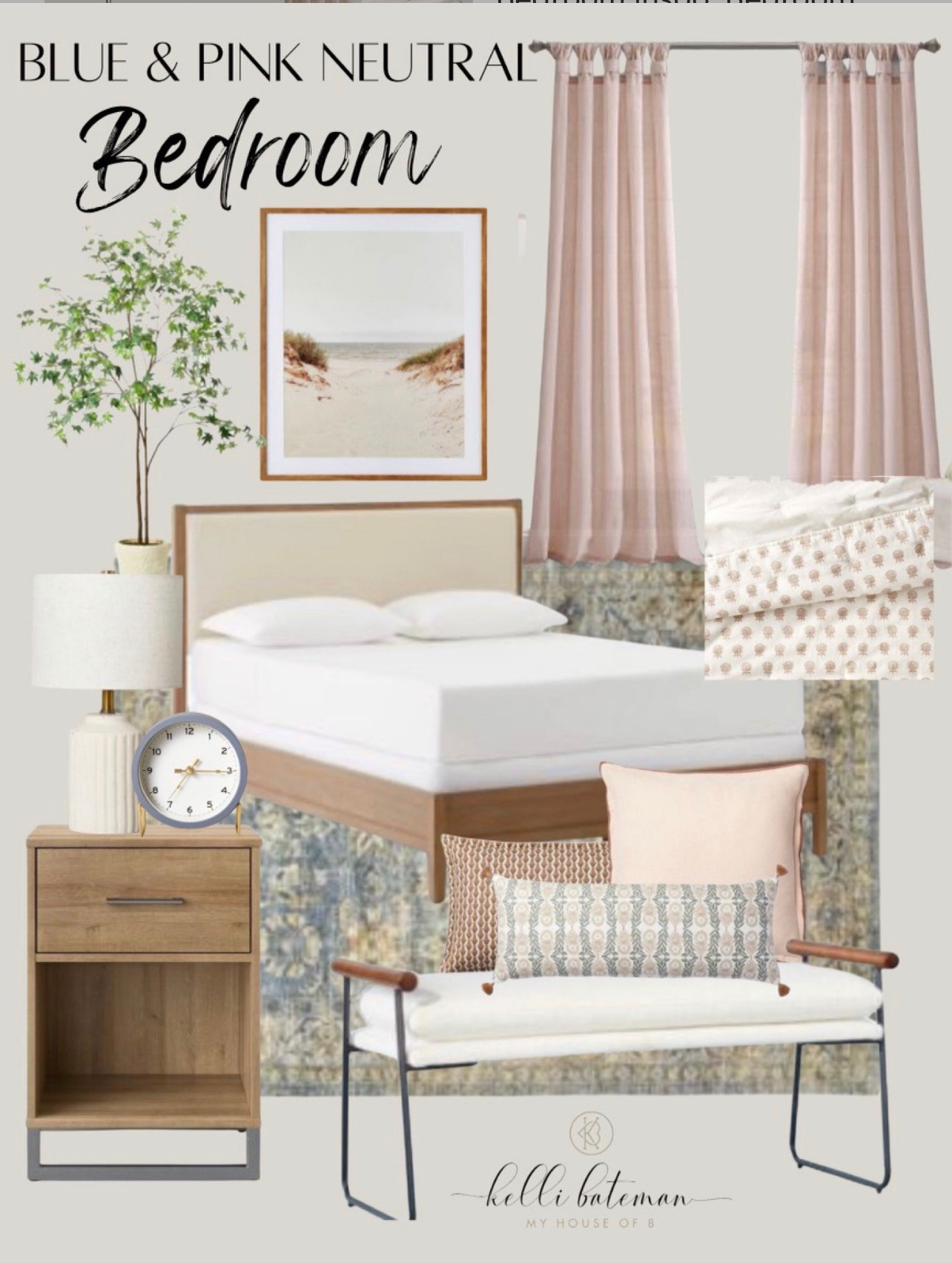 Pink and neutral bedroom inspo 

#LTKHome