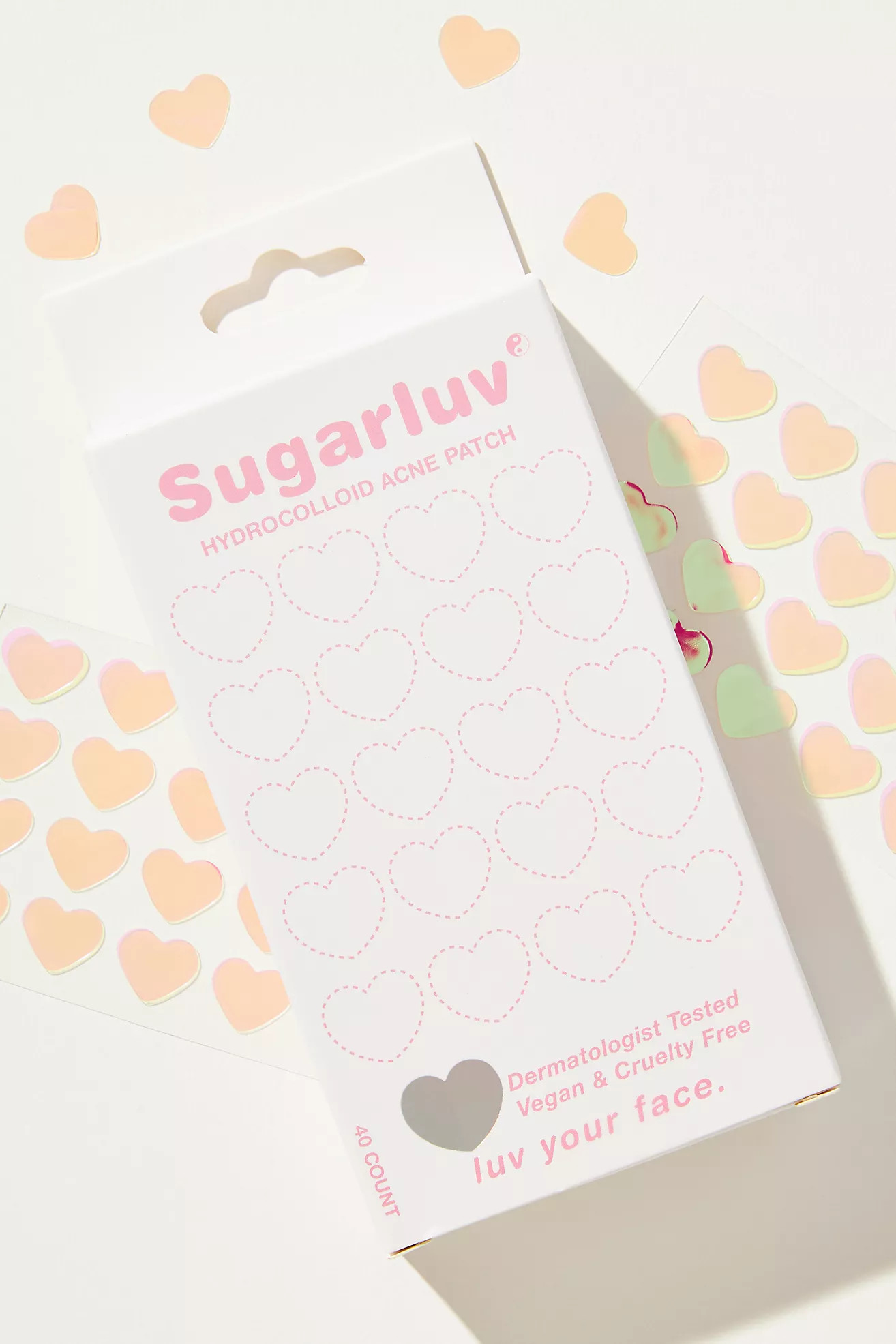 Sugarluv Hydrocolloid Acne Patch Holographic Hearts | Anthropologie (US)