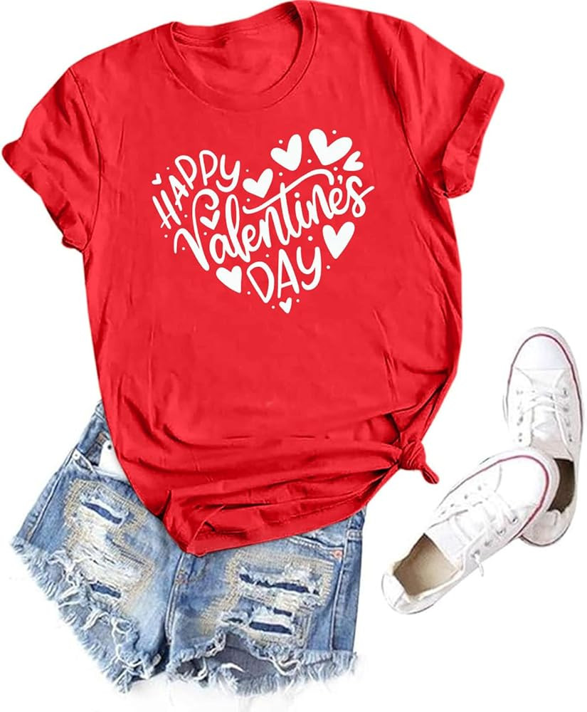 Teacher Shirts for Women Funny Cute Outfit Graphic Shirt Short Sleeve Casual Letter Printed Tee T... | Amazon (US)