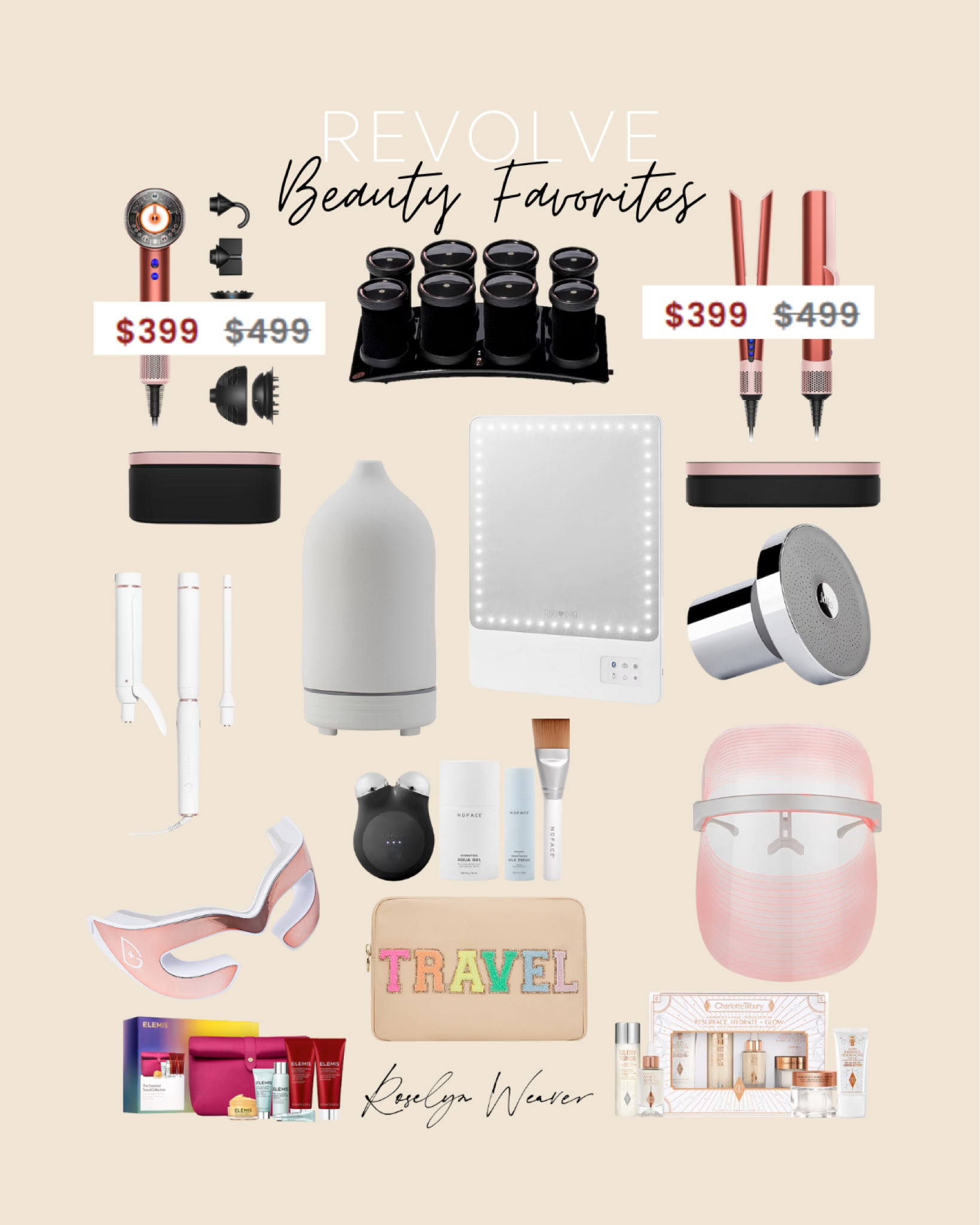 Revolve beauty favorites 

20% off today with code MERRY20

Oil diffuser, travel bag, Dyson hair tools, red light face mask, travel beauty kits, filter shower head, curling iron 



#LTKGiftGuide #LTKBeauty #LTKSaleAlert