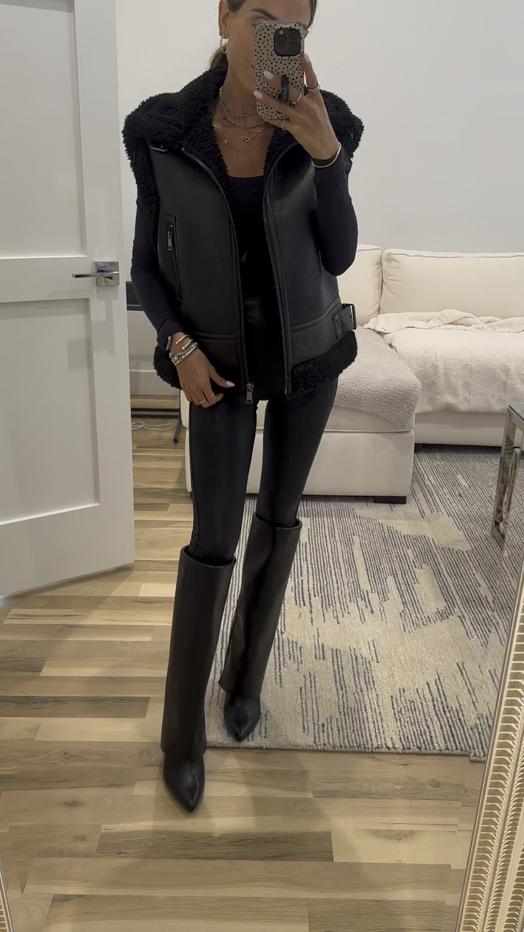 Black shearling vest in major sale and amazing quality size xs  

#LTKFindsUnder100 #LTKSaleAlert #LTKFindsUnder50