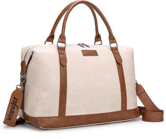 Wrangler Duffel Bag Large Travel Weekender Bag for Women Waterproof Carry on Overnight Bag for Gy... | Amazon (US)