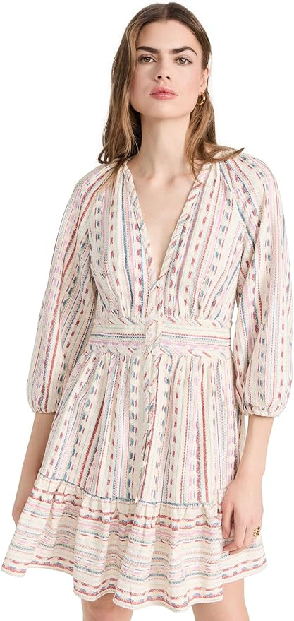Shoshanna Women's Standard Breeze Linen Stripe Mini Dress | Amazon (US)