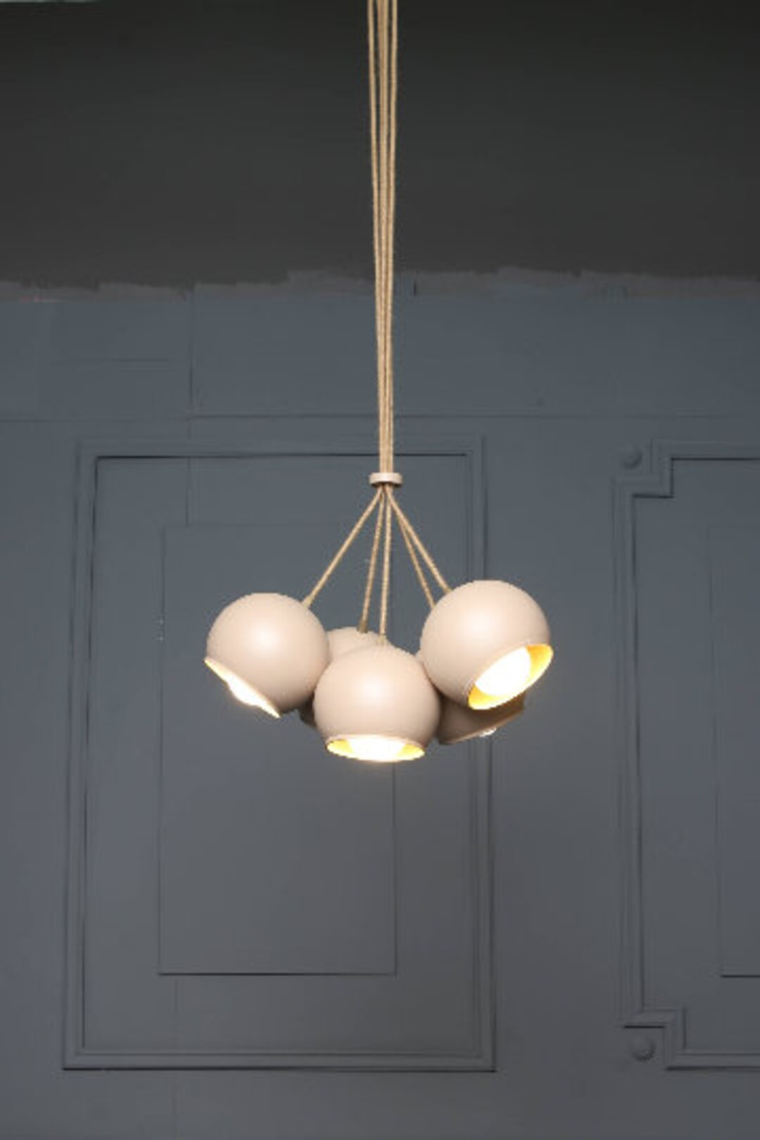 PATON Handmade Pendant Light Chandelier Edison Restoration Industrial style Globes  Fabric cables... | Etsy (CAD)