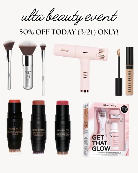 Ulta Semi-Annual Beauty Event sale - these items are 50% off today only! Thursday, March 21, 2024! 

#LTKsalealert #LTKbeauty