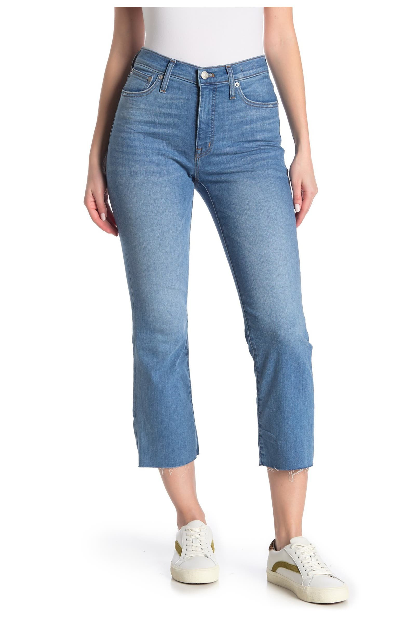 Cali Demi Bootcut Raw Crop Jeans | Nordstrom Rack