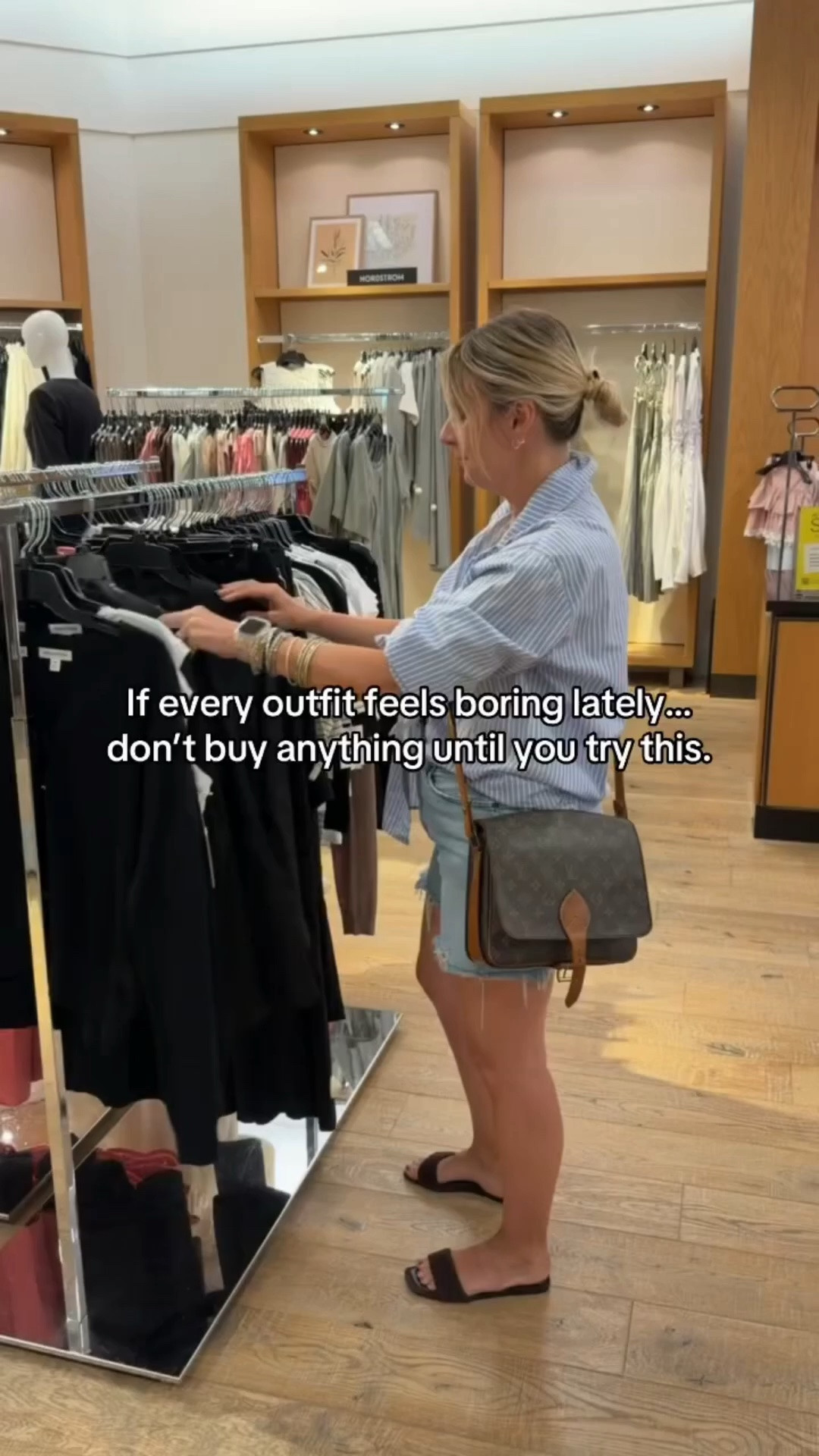 Before you head to your favorite store… 

Challenge yourself to style one piece three different ways. 

Switch the shoes. 
Add a belt. 
Layer a blazer. 
Swap your jewelry. 

Most “boring” outfits don’t need replacing. 

They need reimagining. 

✨ Your next favorite outfit might already be hanging in your closet. 

Save this for the next time you’re convinced you need to go shopping.