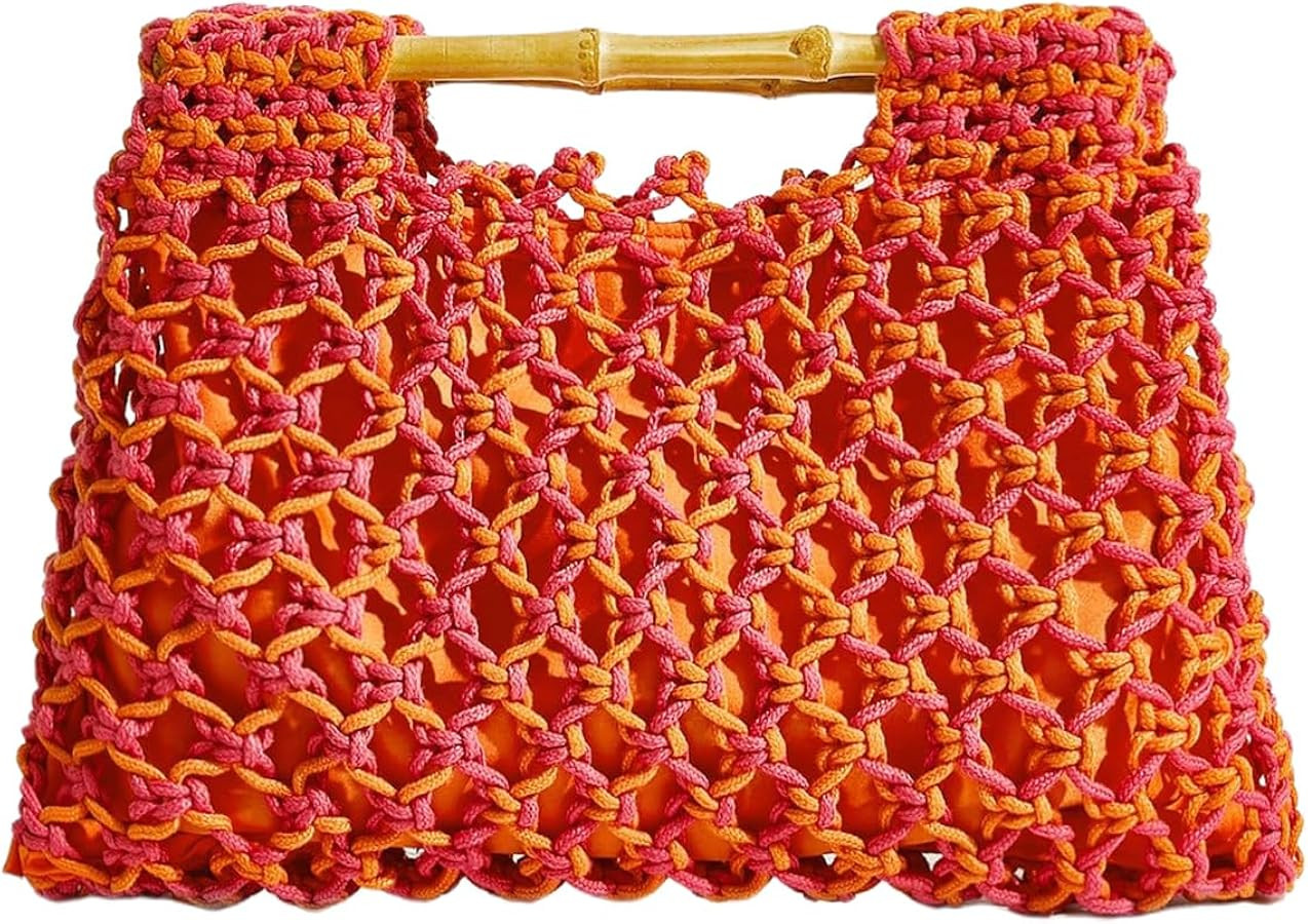 Floerns Women's Straw Bag Handle Beach Clutch Purse Hobo Handbag | Amazon (US)
