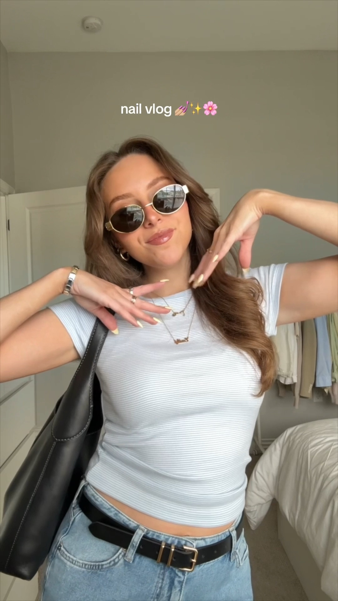 nail vlog + ootd 💅🏼🌸 #nails #nailvlog #ootd #springfashion 

#LTKStyleTip