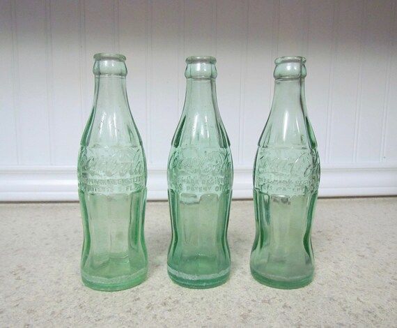 Set of Three Vintage Antique Texas Coca Cola Bottles | Etsy | Etsy (US)