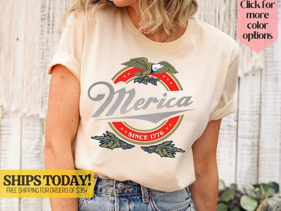 4th of July Shirt, Merica Shirt, Merica Miller Shirt, 1776 Shirt, Independence Day Shirt, Veteran... | Etsy (US)