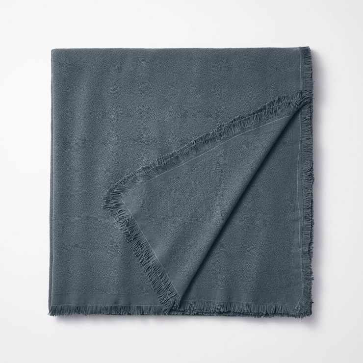Twin/Twin XL 100% Cotton Bed Blanket Slate Blue - Threshold™ designed with Studio McGee | Target