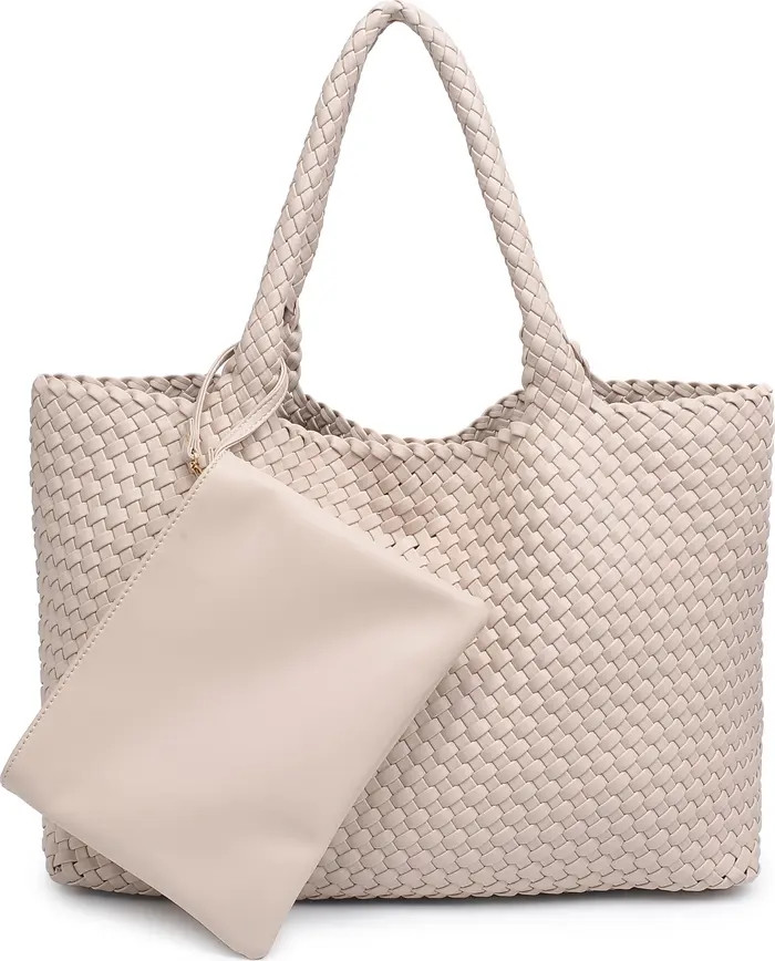 MODA LUXE Woven Unlined Tote Bag and Pouch | Nordstromrack | Nordstrom Rack