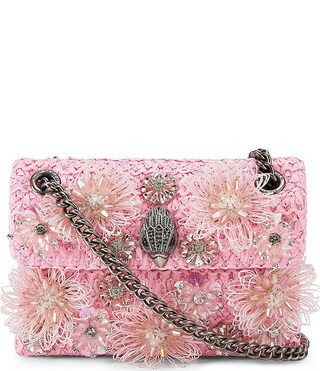 Kurt Geiger London Raffia Mini Kensington Floral Embellished Convertible Crossbody Bag | Dillard'... | Dillard's