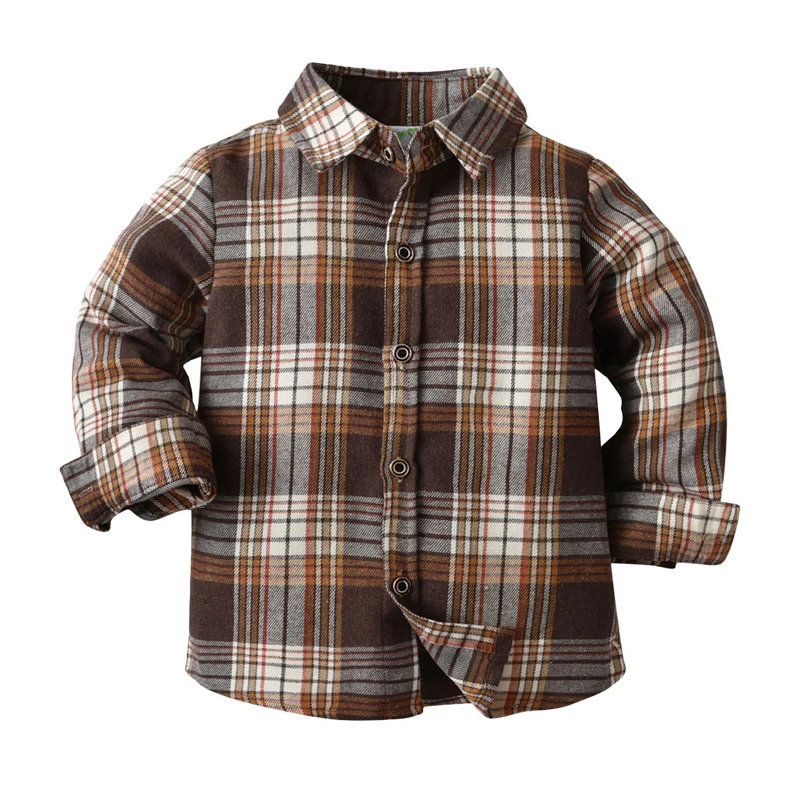 Boys Shirts Toddler Boys Winter Autumn Long Sleeve Shirt Plaid Button Down Shirt Tops Clothes Boy... | Walmart (US)