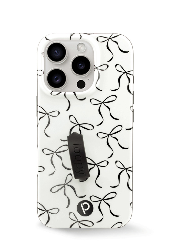 Loopy Cases - Black Bows | Loopy Cases