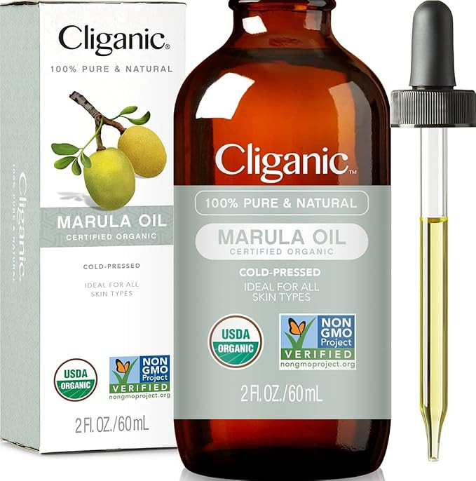 Cliganic Organic Marula Oil, 100% Pure - For Face & Hair | Natural Cold Pressed Unrefined | Amazon (US)