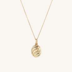 Croissant Oval Locket Necklace - $150 | Mejuri (Global)