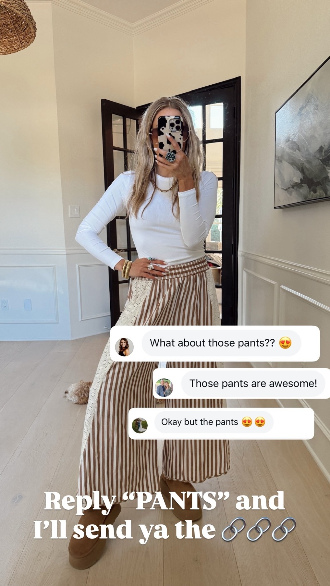 Free people inspired pants  🤍