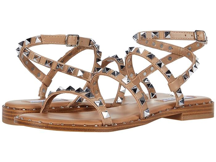 Steve Madden Travel Flat Sandal (Tan) Women's Shoes | Zappos