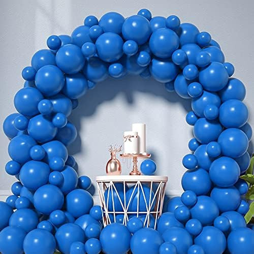 Honinda Blue Latex Balloons 12inch + 5inch 70 Pack Birthday Party Balloons Helium Balloons Matt B... | Amazon (US)