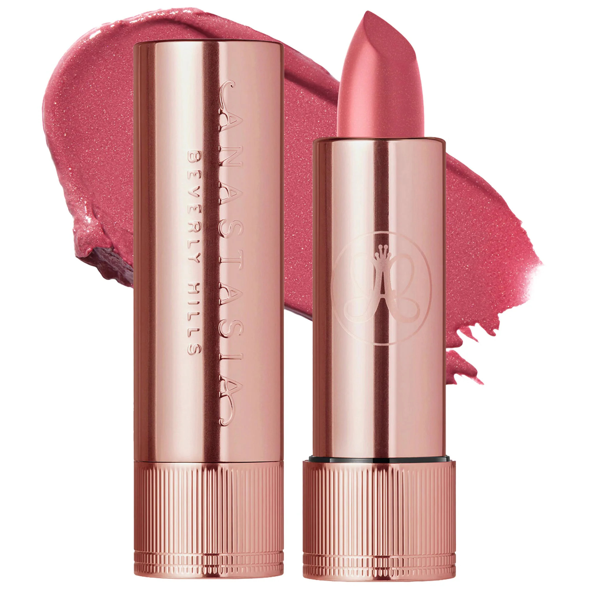 Anastasia Beverly Hills Full-Pigment Matte & Satin Velvet Lipstick Rose Dream 0.10 oz/3 g | Sephora (US)