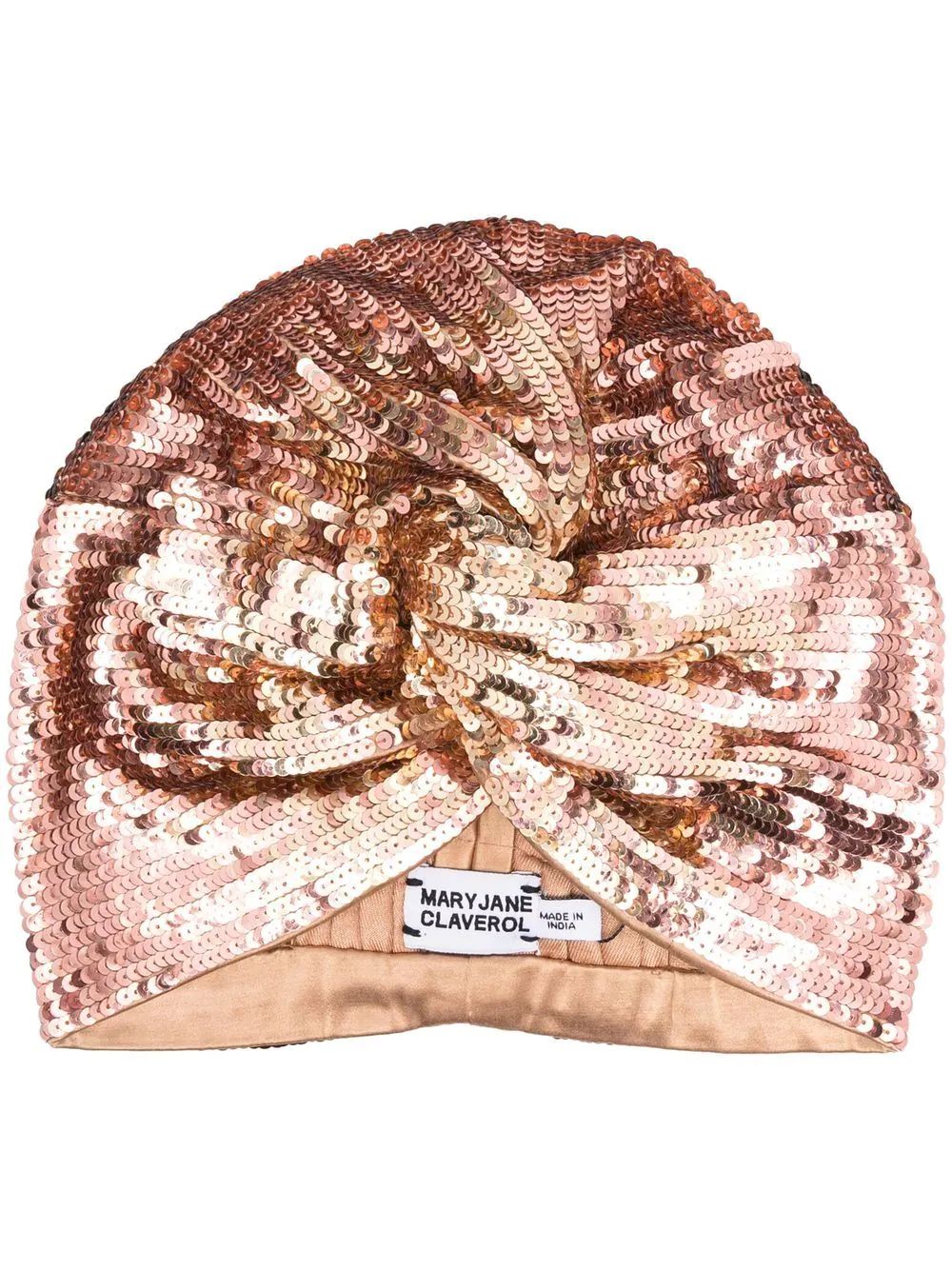 sequin-embellished turban | Farfetch Global