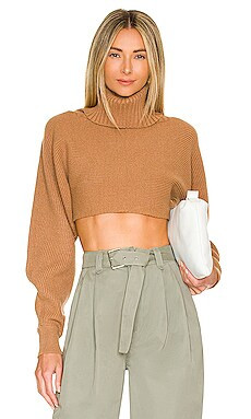 L'Academie Maven Crop in Camel from Revolve.com | Revolve Clothing (Global)