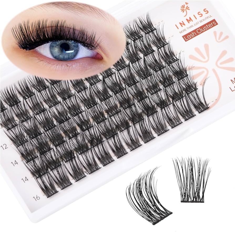 Lash Clusters D Curl 72 Pcs Cluster Lashes Natural Look Lash Extension Clusters Individual Lashes... | Amazon (US)