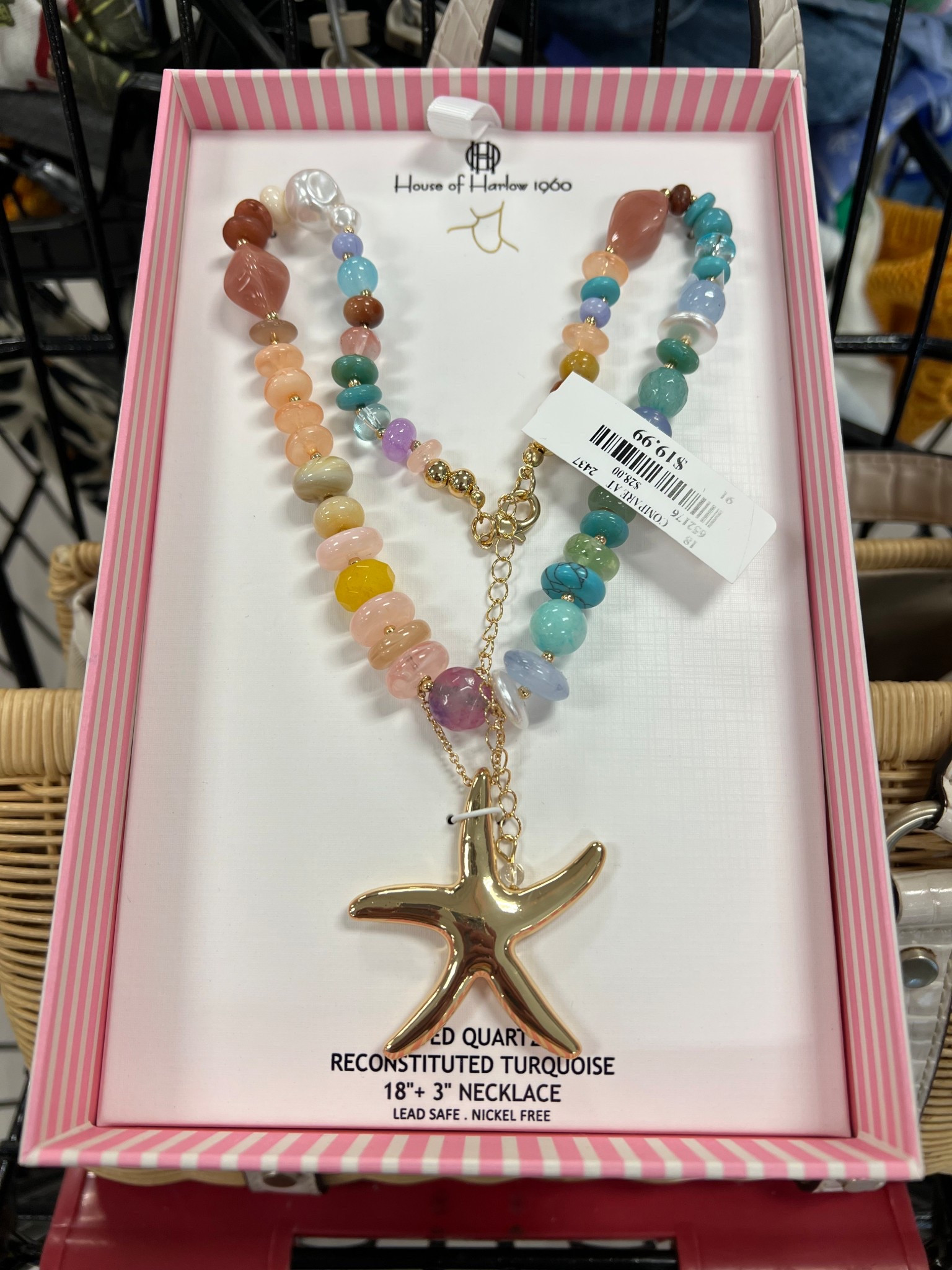 Gold starfish beaded necklace #summerstyle #jewelry #necklace #starfishnecklace #goldstarfishnecklace #accessories 

#LTKSummerEdit #LTKFindsUnder50 #LTKStyleTip