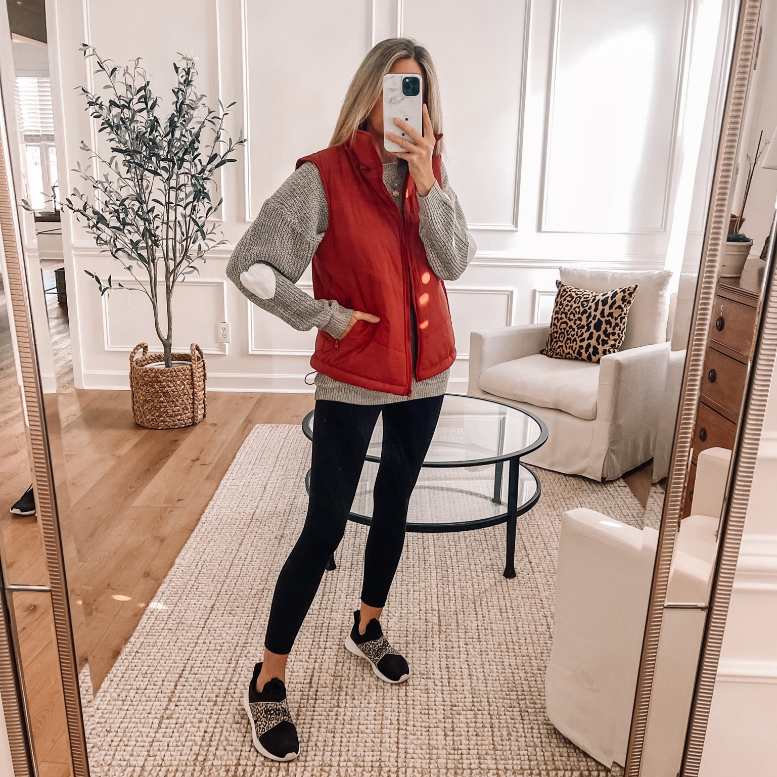 ❤️ Amazon Valentine’s Day Outfit idea 
Lightweight heart sweater in a small
Puffer vest with removable hood runs big  wearing XS 
Buttery soft Black leggings  
#founditonamazon #amazonfashion 


#LTKSeasonal #LTKsalealert #LTKfindsunder50