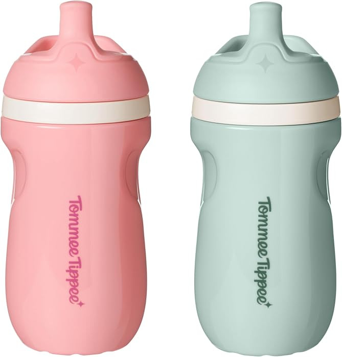 Tommee Tippee Toddler Sippy Cup, Sporty Spout, 1-3 Years, Insulated | Amazon (US)