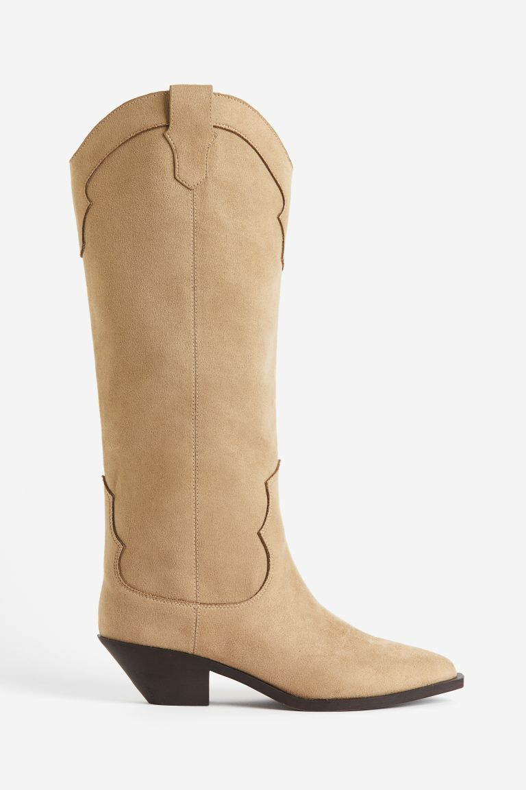 Knee-high cowboy boots | H&M (UK, MY, IN, SG, PH, TW, HK)