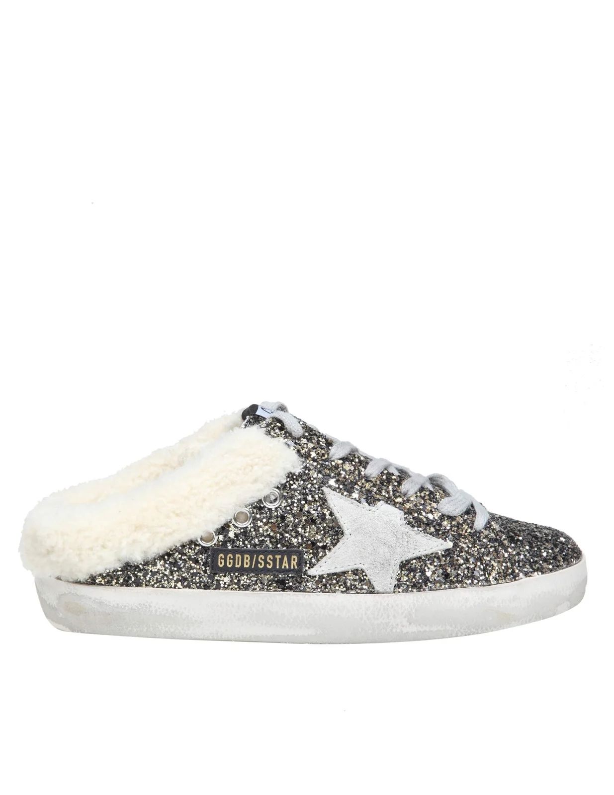 Golden Goose Deluxe Brand Super Star Sabot Glitter Sneakers | Cettire Global