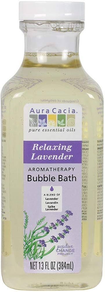 Aura Cacia - Relaxing Lavender Aromatherapy Bubble Bath | Pure Essential Oils | Pack of 3-13 fl. ... | Amazon (US)