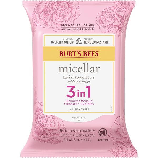 Micellar Makeup Removing Towelettes - Rose | Burt's Bees