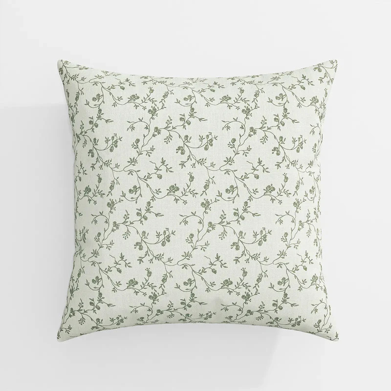Britt Bengoechea Print Linen Cotton Pillow Cover | TWOPAGES