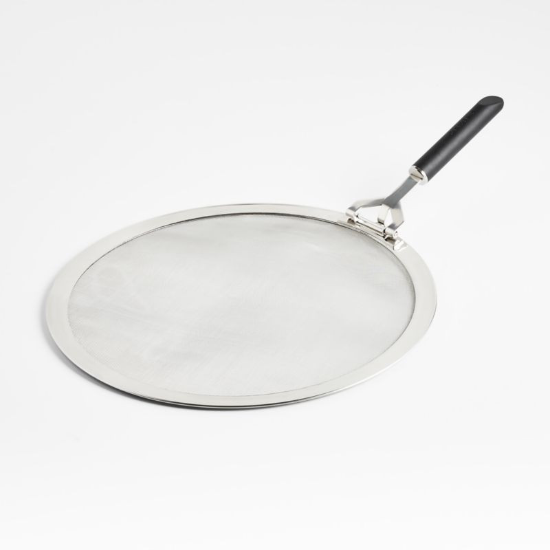 Crate & Barrel Black Soft-Touch Splatter Guard + Reviews | Crate & Barrel | Crate & Barrel