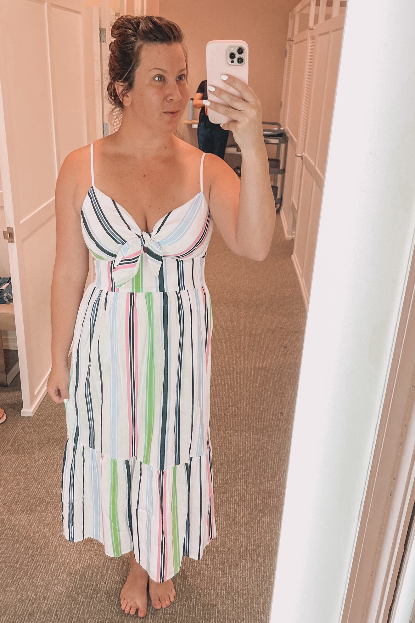 My new favorite cruise dress is on sale at Loft right now for $40 😍 Love love love this. I’m an 8 and bought an 8 in this dress  #loft #travelinspo 

#LTKtravel #LTKunder100 #LTKunder50